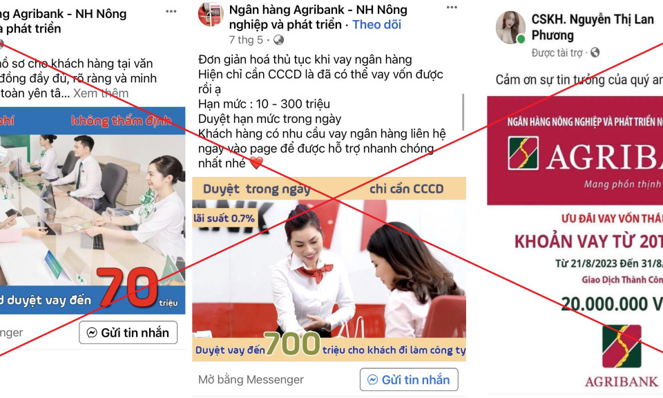 Trăm tên miền giả ngân hàng quen thuộc để lừa đảo