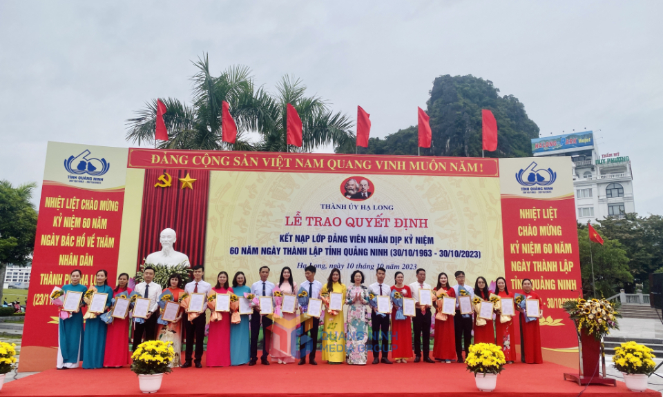 TP Hạ Long: Kết nạp Đảng cho 60 quần chúng ưu tú