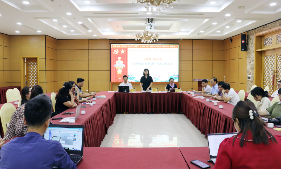Hội nghị giao ban báo chí tháng 10/2023