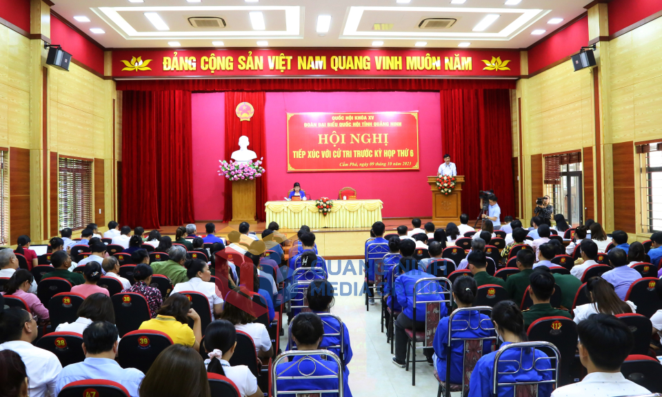 Đại biểu Quốc hội tỉnh tiếp xúc cử tri TP Cẩm Phả, tháng 10-2023