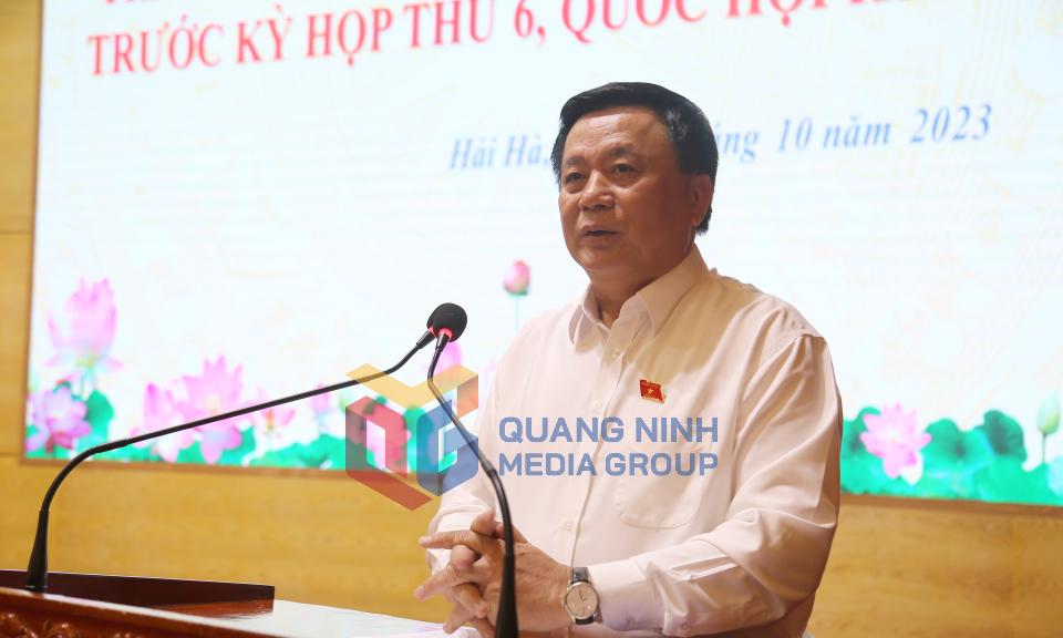 Đại biểu Quốc hội tiếp xúc cử tri huyện Hải Hà, tháng 10-2023