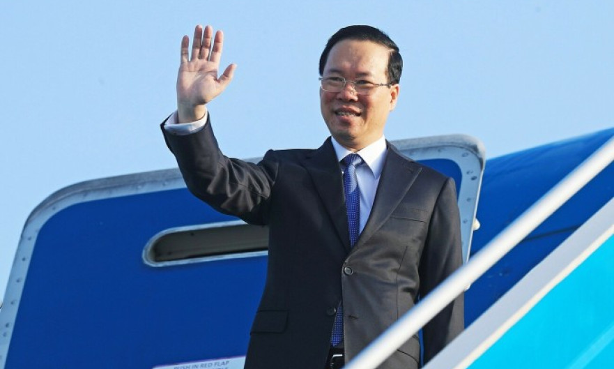 Vietnam president leaves for third Belt and Road Forum in China