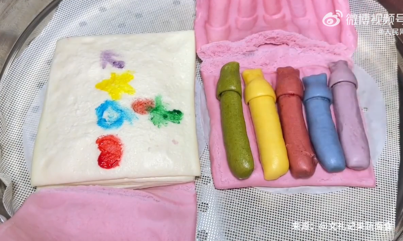 花饽饽竟能做出水彩笔还能出墨
