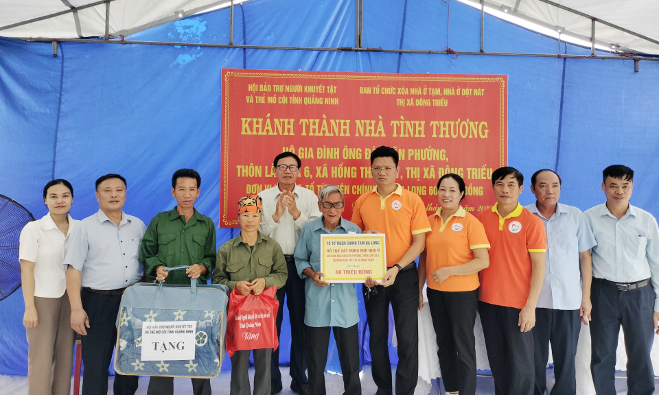 Khánh thành nhà tình thương cho hộ gia đình người khuyết tật tại TX Đông Triều