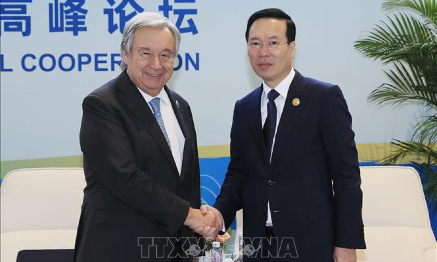 Chủ tịch nước Võ Văn Thưởng tiếp Tổng Thư ký LHQ António Guterres