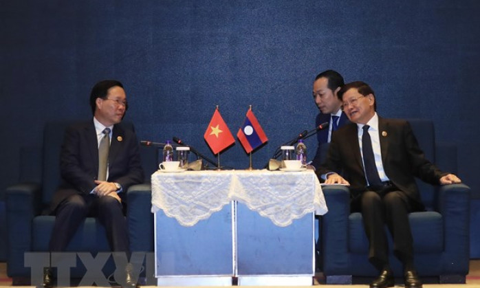 Chủ tịch nước Võ Văn Thưởng tiếp Tổng Bí thư, Chủ tịch nước Lào