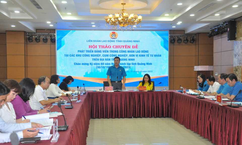 Hội thảo phát triển đảng viên trong CNLĐ