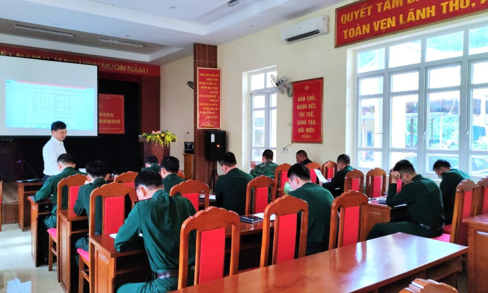 Đồn Biên phòng Cửa khẩu Hoành Mô khai giảng lớp học tiếng dân tộc Tày
