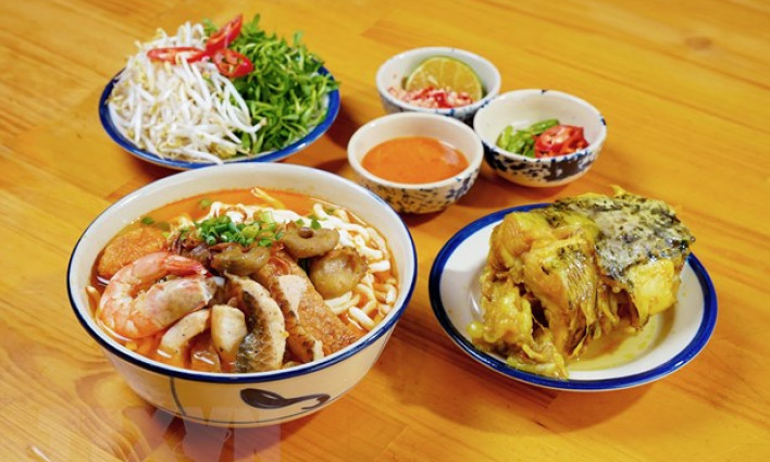 Bún cá cà chơi - tinh túy ẩm thực của người Khmer Nam Bộ