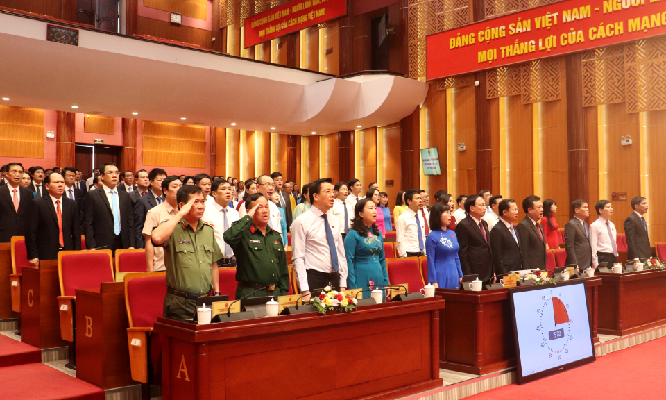 Khai mạc kỳ họp thứ 15 HĐND tỉnh khóa XIV