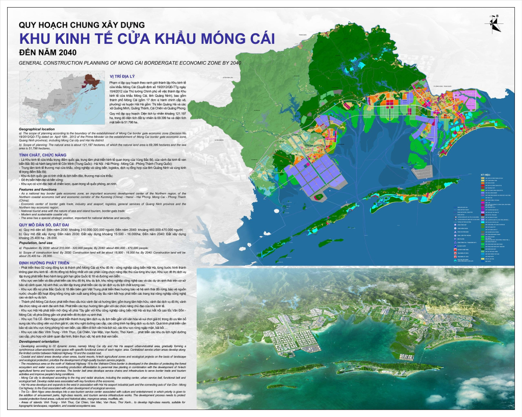 Quy hoạch chung xây dựng KKT cửa khẩu Móng Cái