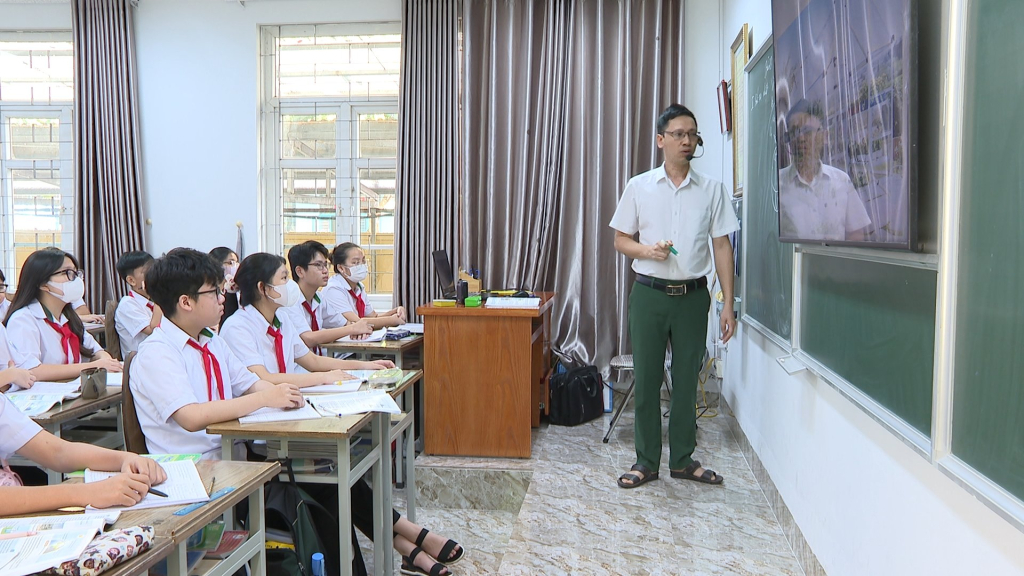 Một tiết học của trường TH-THCS-THPT Văn Lang.