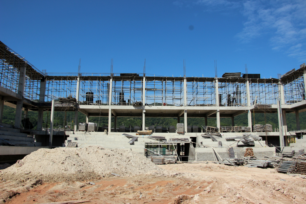 Trung tâm Thể thao KKT Vân Đồn đang được tích cực triển khai đầu tư xây dựng. 