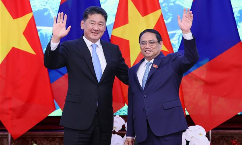 Thủ tướng Chính phủ Phạm Minh Chính hội kiến Tổng thống Mông Cổ