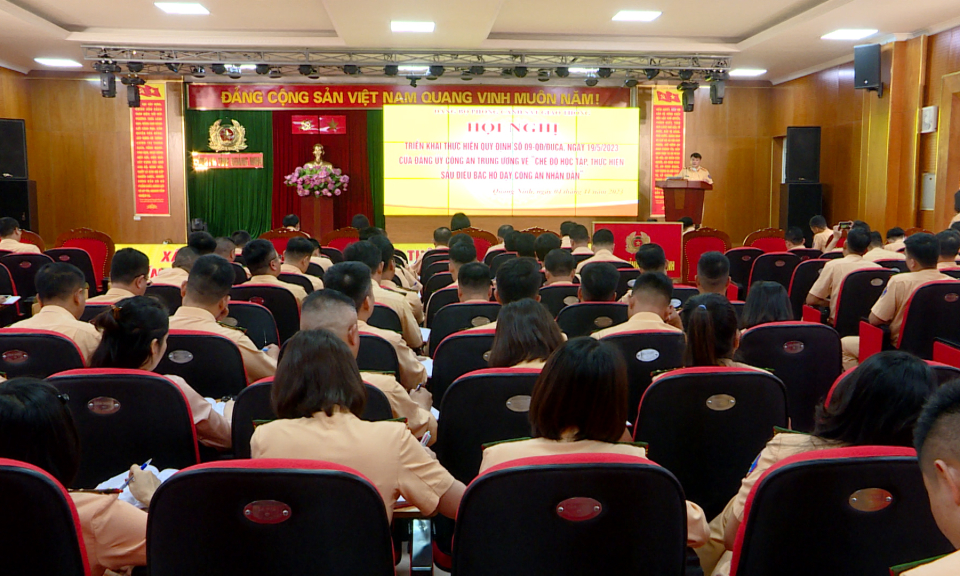 Đảng bộ Phòng Cảnh sát Giao thông (Công an tỉnh) triển khai Quy định số 09-QĐ/ĐUCA của Đảng ủy Công an Trung ương