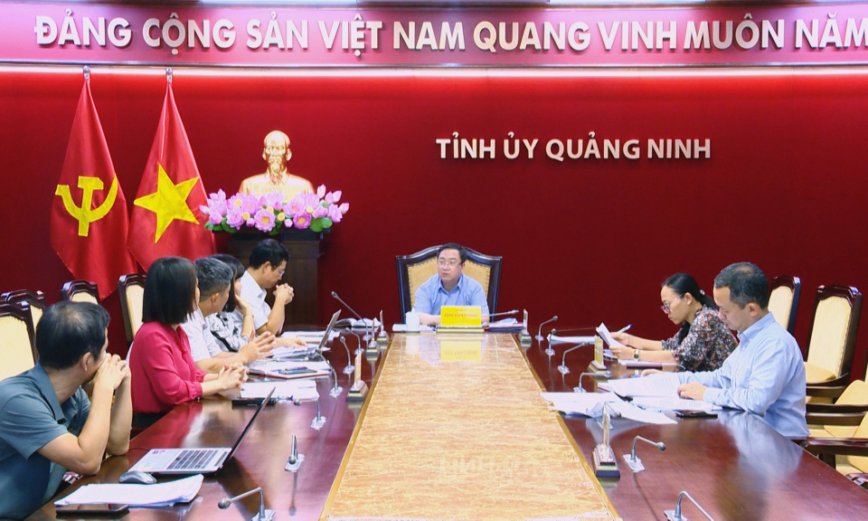 Rà soát công tác chuẩn bị hội thảo “Tư duy và hành động đột phá phát triển của tỉnh Quảng Ninh – Giá trị lý luận và thực tiễn”