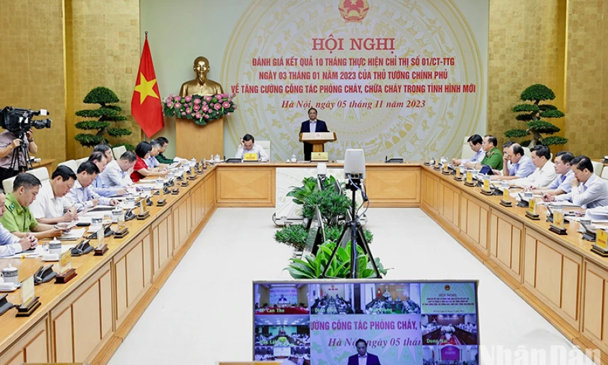 Hội nghị trực tuyến toàn quốc về công tác PCCC trong tình hình mới
