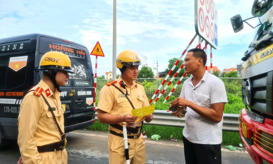 Quảng Yên tổng kiểm soát ô tô vận tải