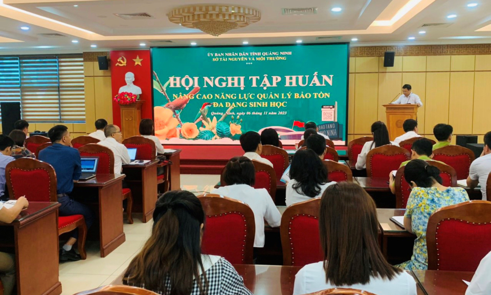 Tập huấn nâng cao năng lực quản lý bảo tồn đa dạng sinh học 