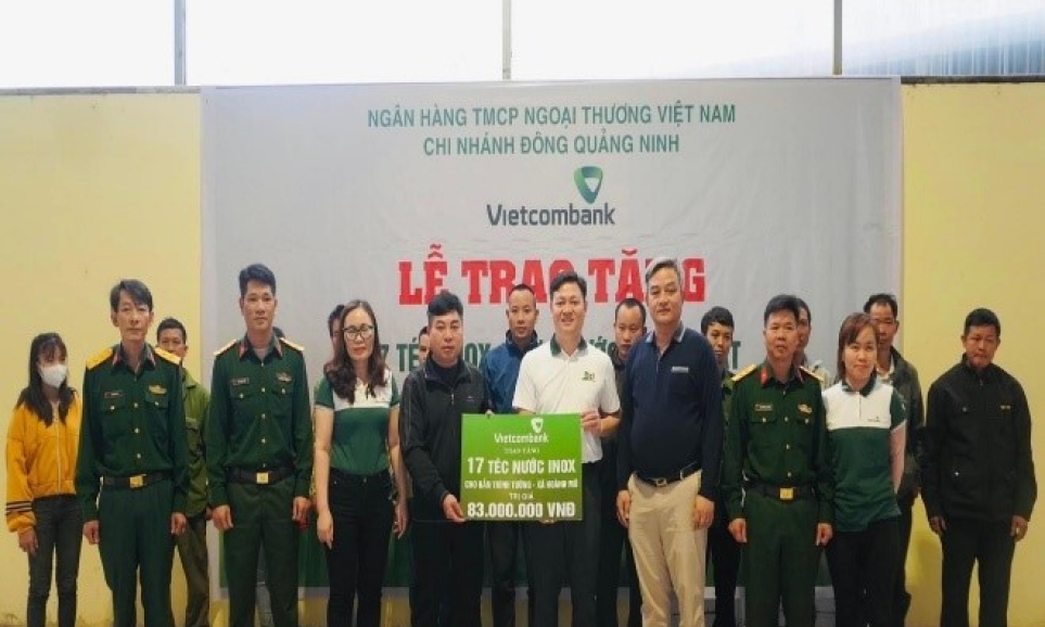 Vietcombank Đông Quảng Ninh tích cực trong công tác an sinh xã hội ở địa phương