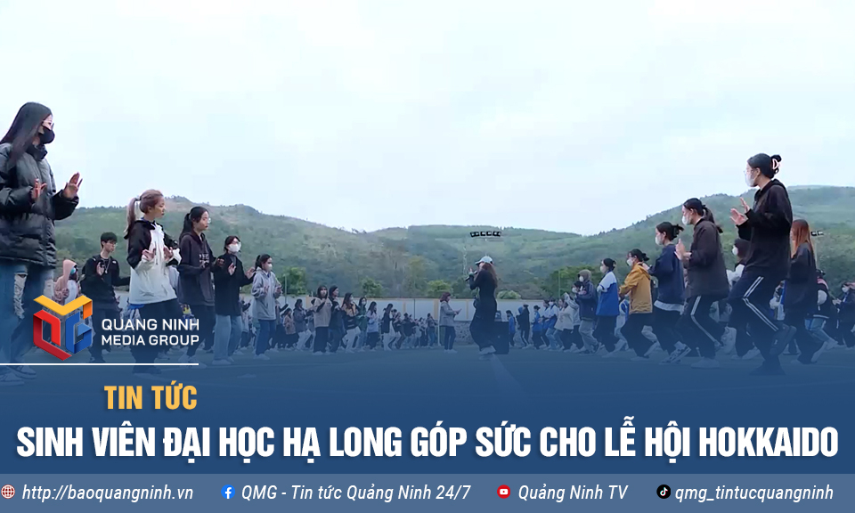 Sinh viên Đại học Hạ Long góp sức cho Lễ hội Hokkaido