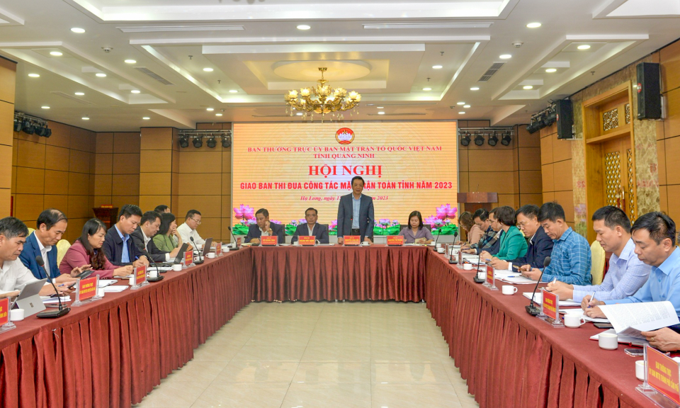 Hội nghị giao ban thi đua công tác Mặt trận năm 2023