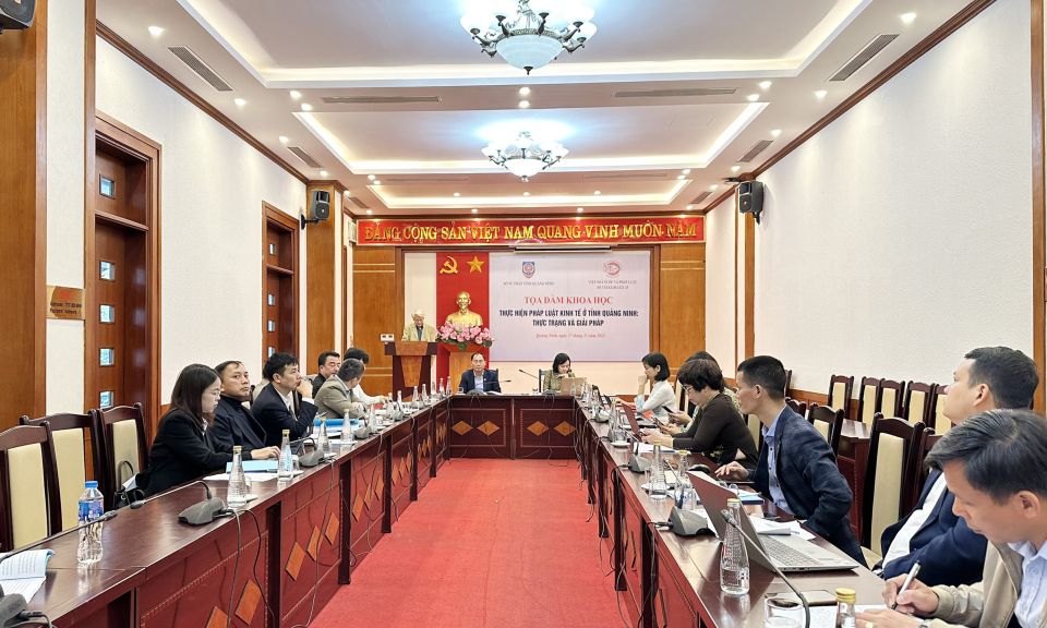 Tọa đàm khoa học thực hiện pháp luật kinh tế tại Quảng Ninh