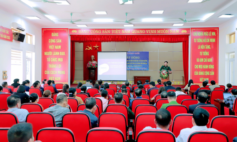 TX Đông Triều: Phát động tháng cao điểm và triển khai thí điểm mô hình “Xã chuyển đổi số” 
