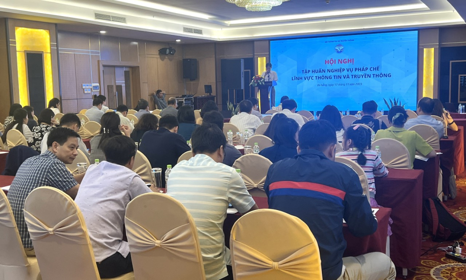 Hội nghị tập huấn nghiệp vụ pháp chế lĩnh vực thông tin và truyền thông