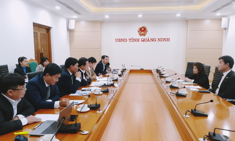 Quyền Chủ tịch UBND tỉnh Cao Tường Huy làm việc với Trưởng đại diện JICA tại Việt Nam