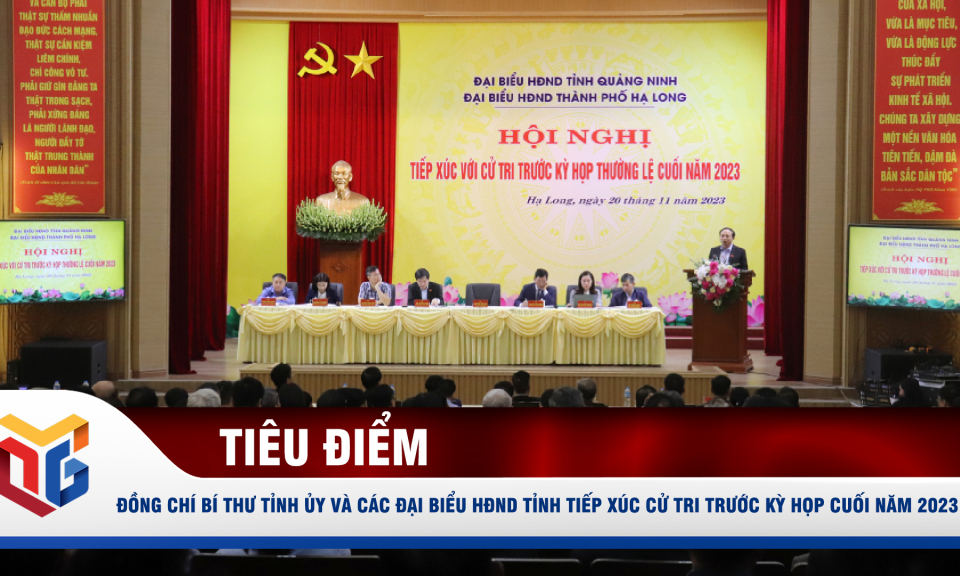 Đồng chí Bí thư Tỉnh ủy và các đại biểu HĐND tỉnh tiếp xúc cử tri trước Kỳ họp cuối năm 2023