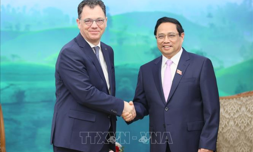 Thủ tướng Phạm Minh Chính tiếp Bộ trưởng Kinh tế, Doanh nghiệp và Du lịch Romania