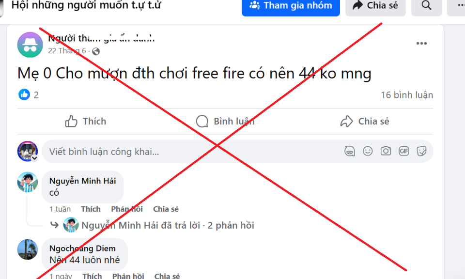 Ẩn hoạ từ những hội nhóm tiêu cực trên mạng xã hội 
