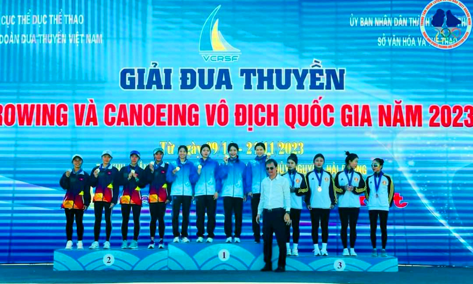 Quảng Ninh giành 3 HCV tại Giải Đua thuyền Rowing&Canoeing Vô địch Quốc gia 2023