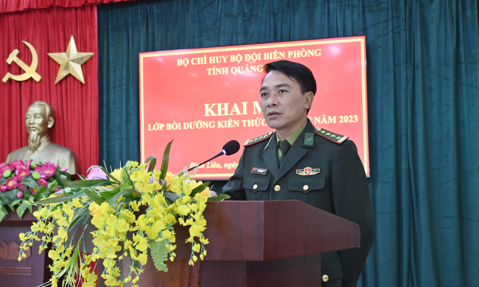 BĐBP tỉnh: Bồi dưỡng kiến thức dân tộc cho sĩ quan, quân nhân chuyên nghiệp năm 2023