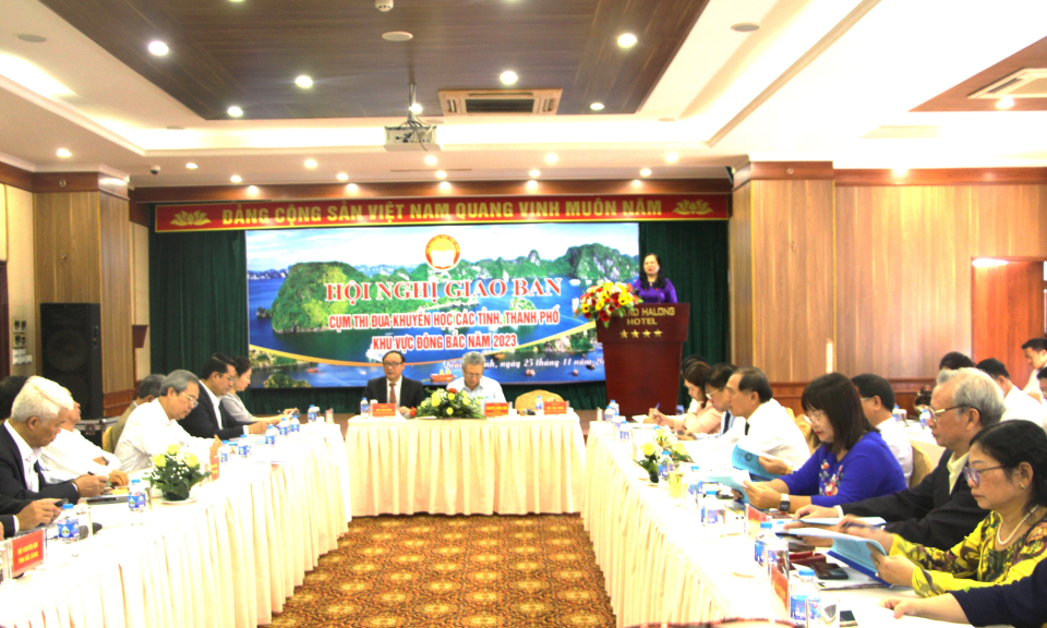 Giao ban Cụm thi đua khuyến học các tỉnh, thành phố khu vực Đông Bắc năm 2023