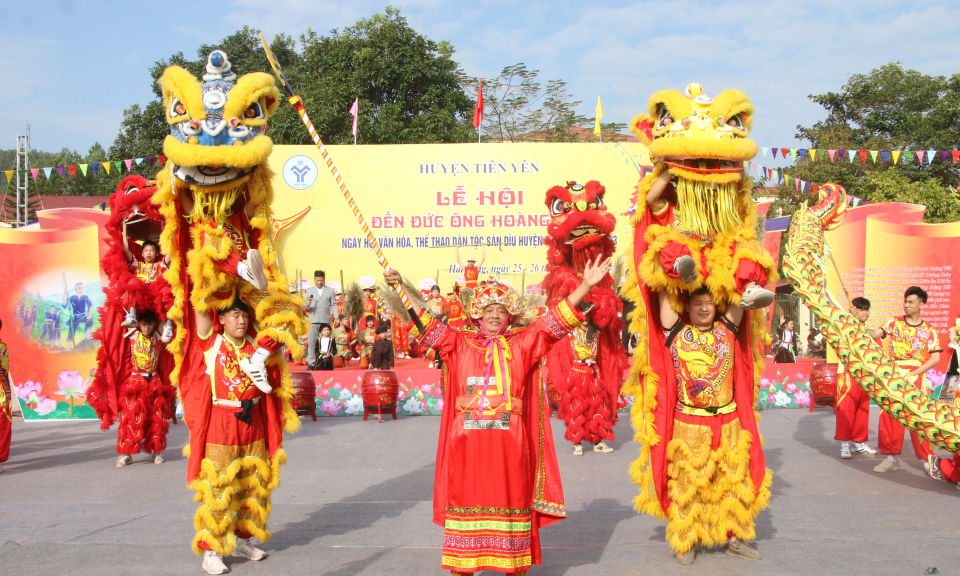 Lễ hội Đền Đức ông Hoàng Cần và Ngày hội VHTT dân tộc Sán Dìu huyện Tiên Yên năm 2023