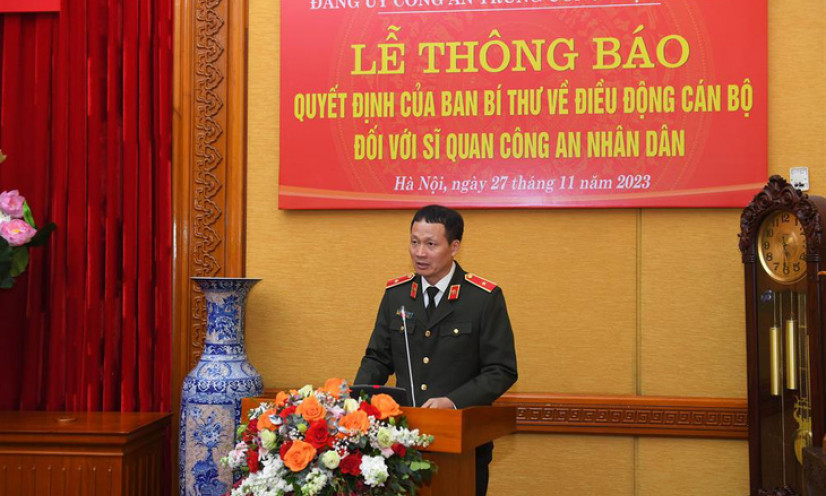 Điều động thiếu tướng Vũ Hồng Văn đến công tác tại cơ quan Ủy ban Kiểm tra Trung ương
