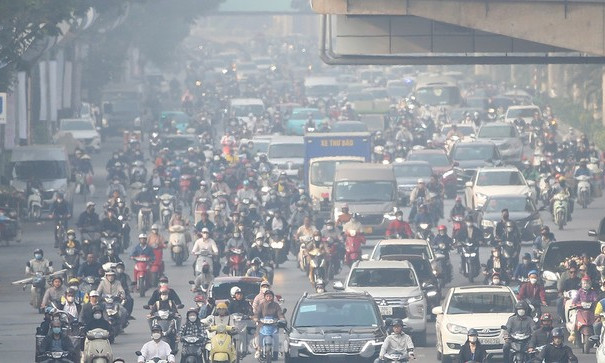 Hà Nội ô nhiễm thứ 4 thế giới trong sáng nay