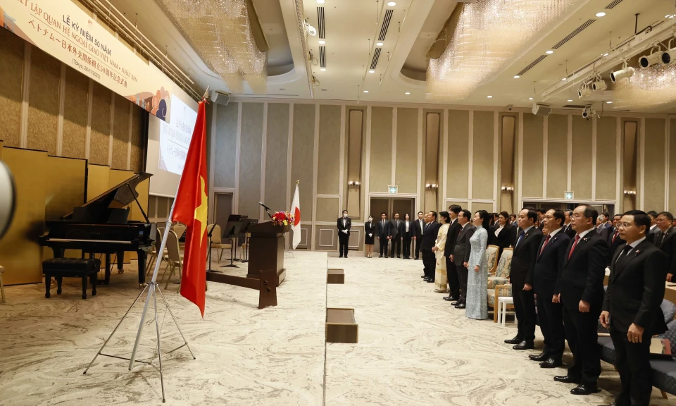 Chủ tịch nước dự Lễ kỷ niệm 50 năm thiết lập quan hệ ngoại giao Việt-Nhật