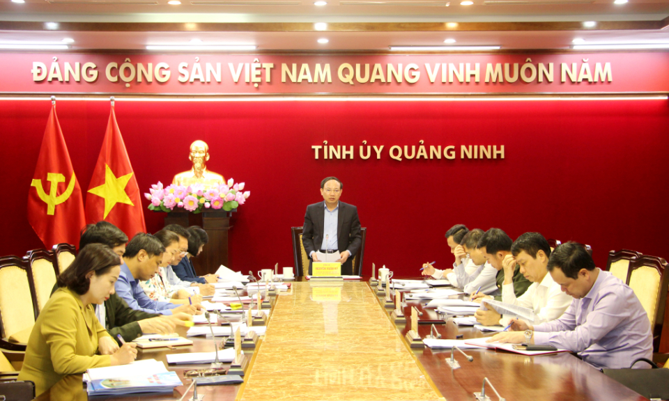 Hội nghị Ban Thường vụ Tỉnh ủy
