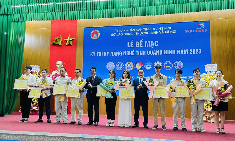 Bế mạc kỳ thi kỹ năng nghề tỉnh Quảng Ninh năm 2023