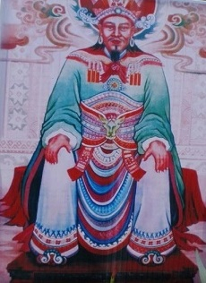 Hình tượng Bàn Vương trên tranh thờ của người Dao.