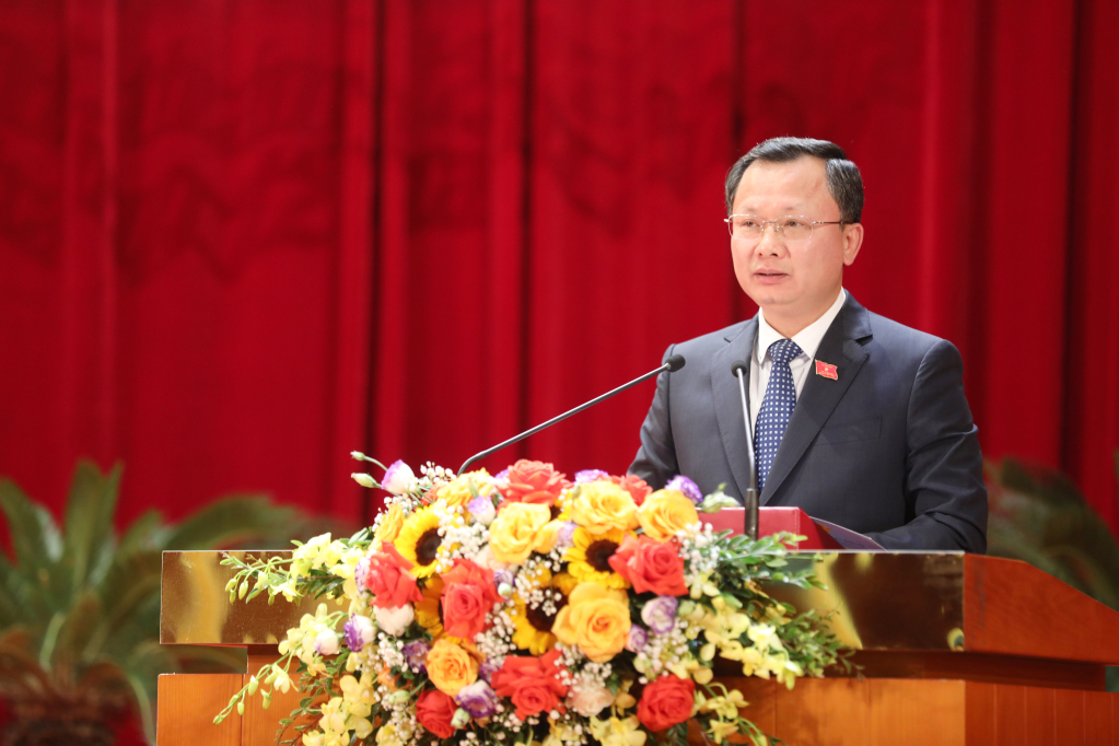 Chairman Cao Tuong Huy delivered his inaugural remarks.