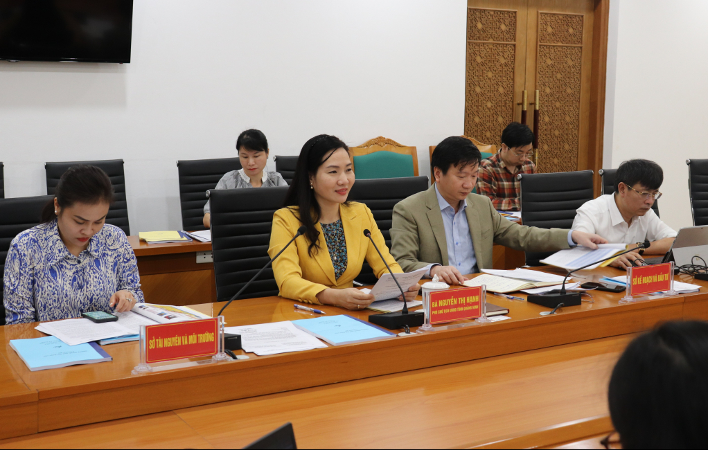 Đồng chí Nguyễn Thị Hạnh, Phó Chủ tịch UBND tỉnh đánh giá cao sự hỗ trợ của JICA cũng như Chính phủ Nhật Bản đối với sự phát triển của tỉnh Quảng Ninh trong thời gian vừa qua.