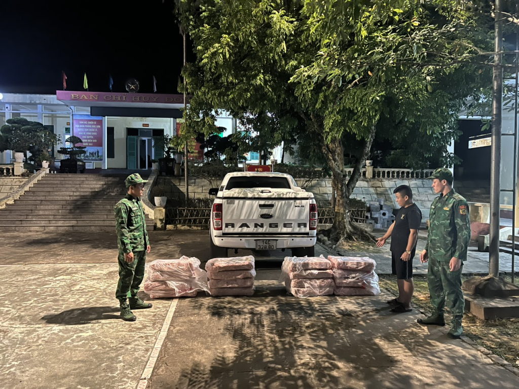 Đồn BP Bắc Sơn (Bộ Chỉ huy BĐBP Quảng Ninh) bắt giữ đối tượng vận chuyển trái phép 