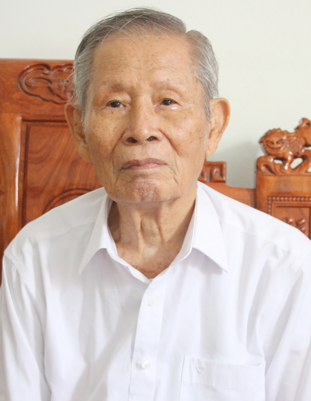 Ông Vũ Văn Chức, 63 năm tuổi Đảng.