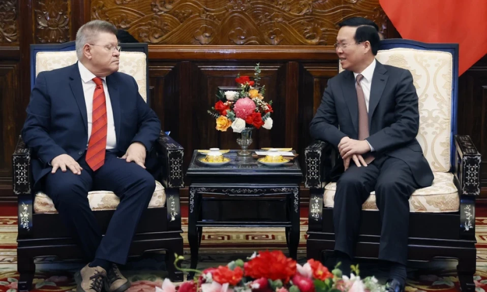 Chủ tịch nước Võ Văn Thưởng tiếp Tổng Thư ký Liên hiệp Công đoàn Thế giới