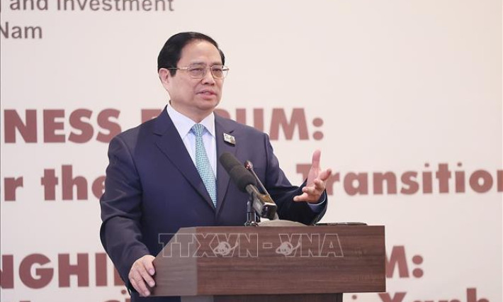 Thủ tướng Phạm Minh Chính dự Diễn đàn 'Huy động nguồn lực cho chuyển đổi xanh'