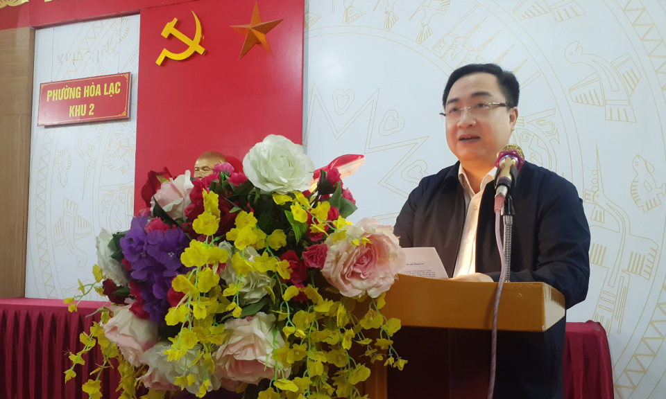 Phó Bí thư Tỉnh ủy Đặng Xuân Phương dự sinh hoạt chi bộ tại thành phố Móng Cái